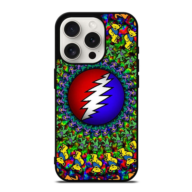 GRATEFUL DEAD DANCING BEARS LOGO iPhone 15 Pro Case