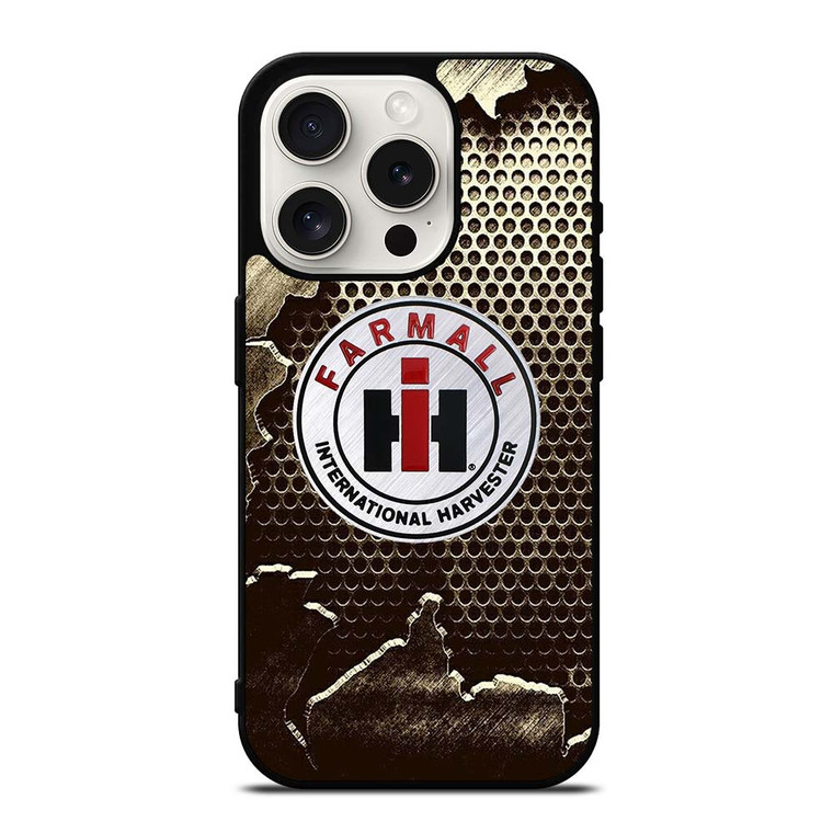INTERNATIONAL HARVESTER FARMALL METAL LOGO iPhone 15 Pro Case