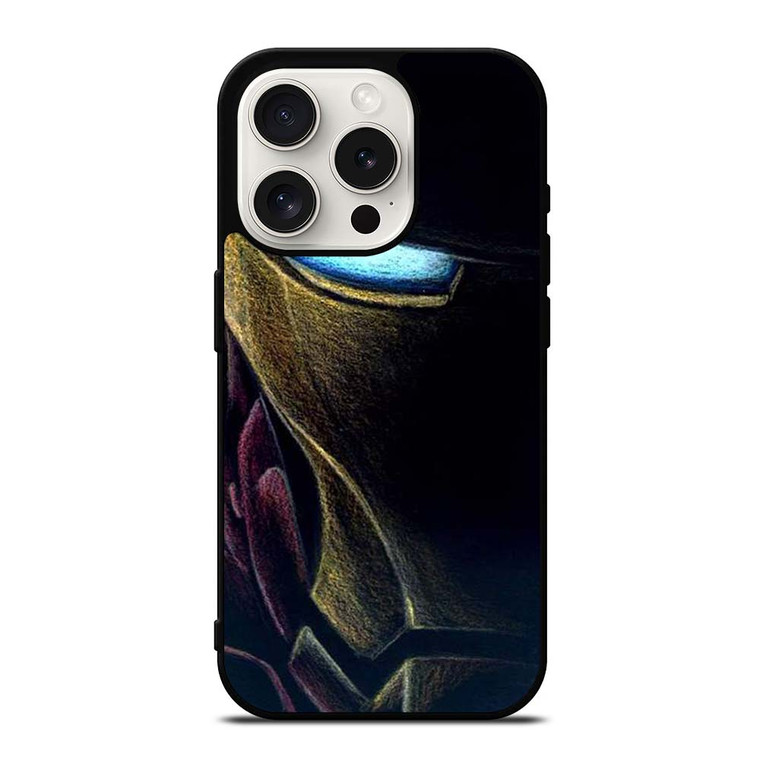 IRONE MAN AVENGERS FACE ART iPhone 15 Pro Case