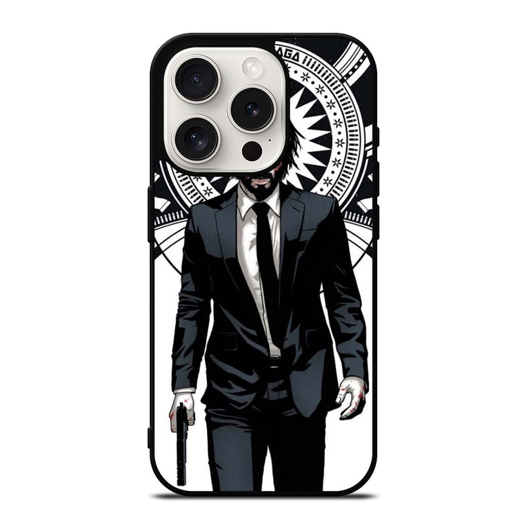 JOHN WICK ART iPhone 15 Pro Case