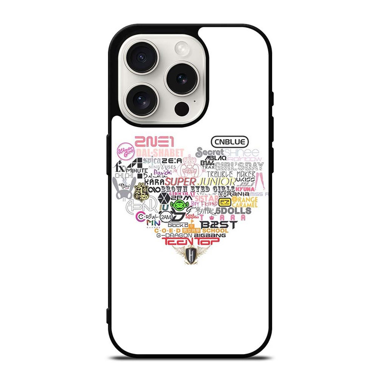 KPOP ALL BAND LOVE iPhone 15 Pro Case