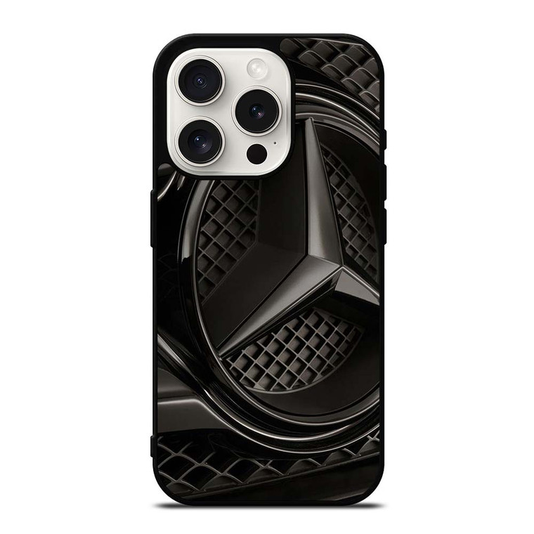 MERCEDES BENZ LOGO BLACK EMBLEM iPhone 15 Pro Case