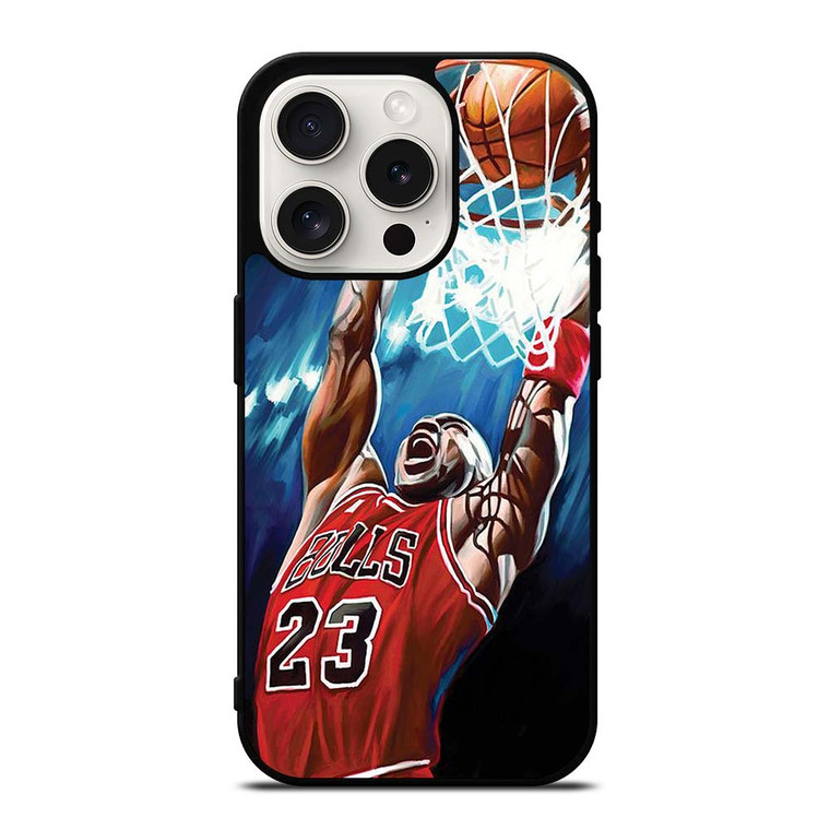 MICHAEL JORDAN CHICAGO BULLS iPhone 15 Pro Case