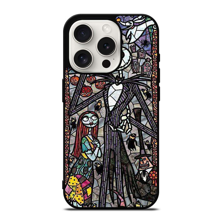 NIGHTMARE BEFORE CHRISTMAS ART GLASS iPhone 15 Pro Case