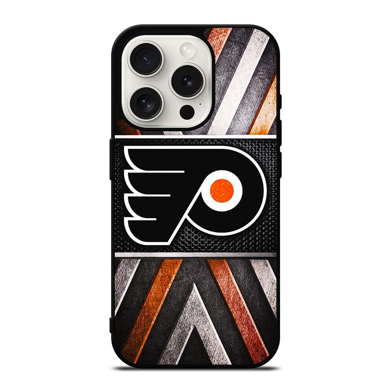 PHILADELPIA FLYERS METAL LOGO iPhone 15 Pro Case