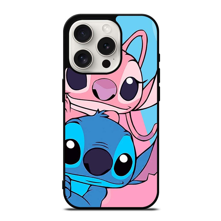 STITCH AND ANGEL DISNEY iPhone 15 Pro Case