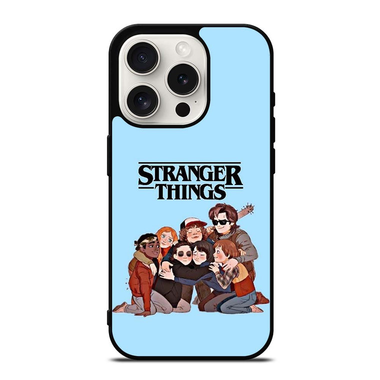 STRANGER THINGS CARTOON CHARACTERS iPhone 15 Pro Case