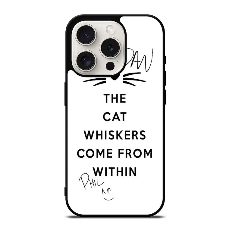 THE WHISKERS DAN AND PHIL iPhone 15 Pro Case