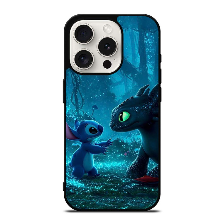 TOOTHLESS AND STITCH TRAIN YOUR DRAGON iPhone 15 Pro Case