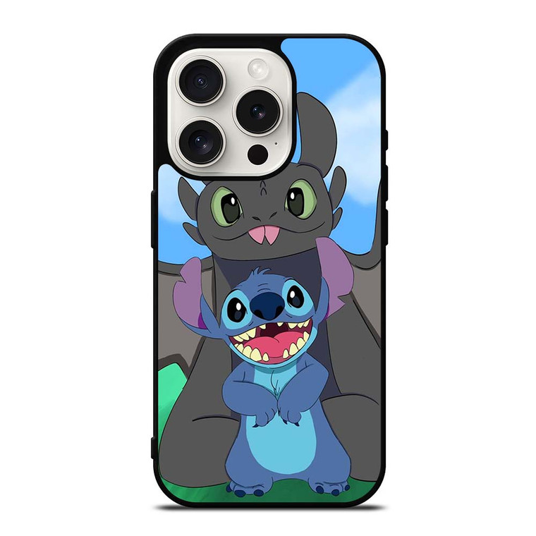TRAIN YOUR DRAGON TOOTHLESS AND STITCH iPhone 15 Pro Case