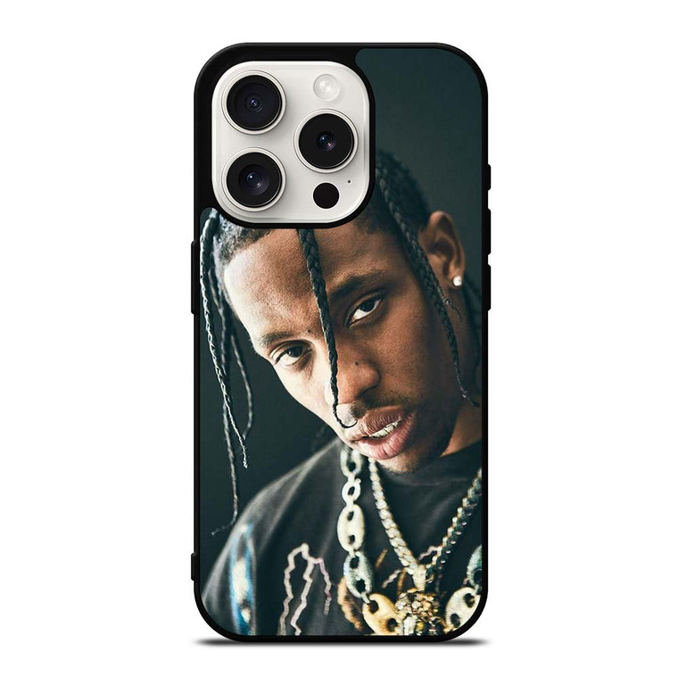 TRAVIS SCOTT RAPPER FACE iPhone 15 Pro Case