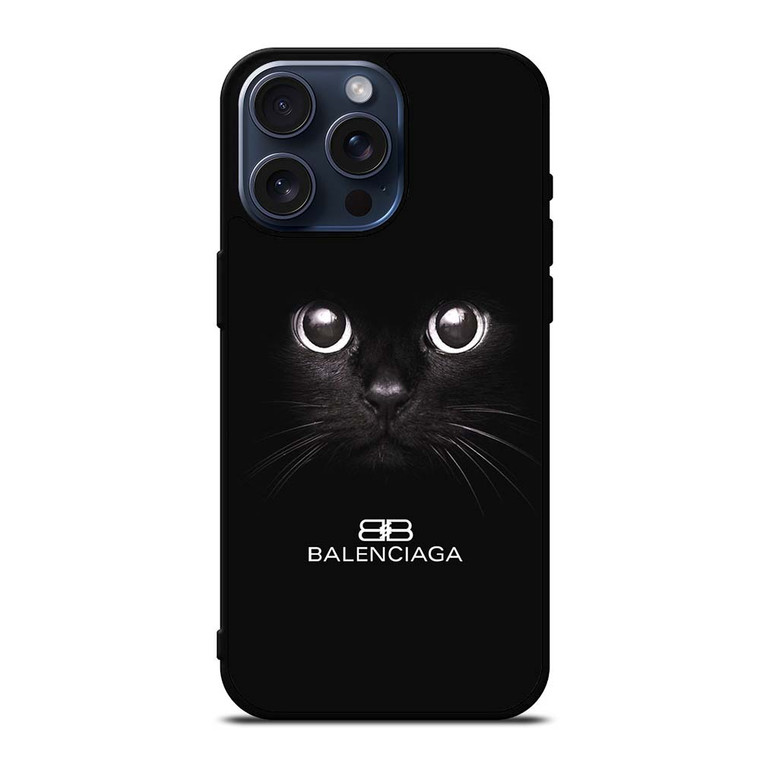 BALENCIAGA PARIS CAT LOGO iPhone 15 Pro Max Case