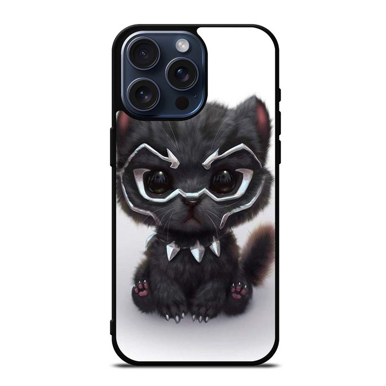 BLACK PANTHER CUTE CAT iPhone 15 Pro Max Case