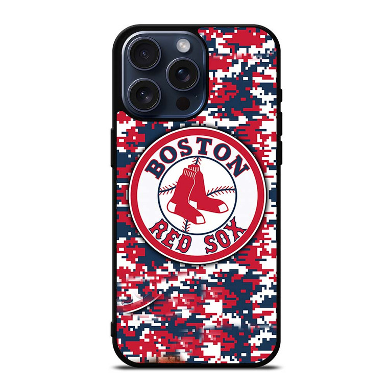 BOSTON RED SOX CAMO iPhone 15 Pro Max Case