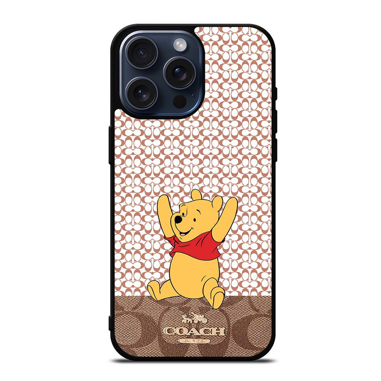 COACH NEW YORK LOGO WINNIE THE POOH DISNEY iPhone 15 Pro Max Case