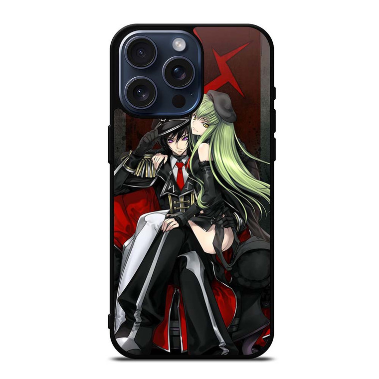CODE GEASS LELOUCH CAMPEROUGE AND C.C ANIME MANGA iPhone 15 Pro Max Case
