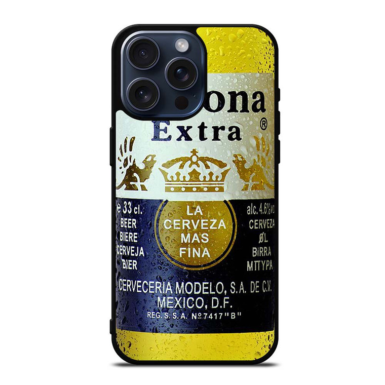 CORONA EXTRA BEER BOTTLE iPhone 15 Pro Max Case