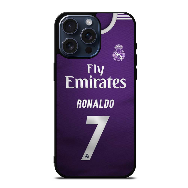 CRISTIANO RONALDO REAL MADRID JERSEY iPhone 15 Pro Max Case