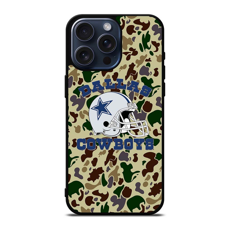 DALLAS COWBOYS CAMO BAPE iPhone 15 Pro Max Case