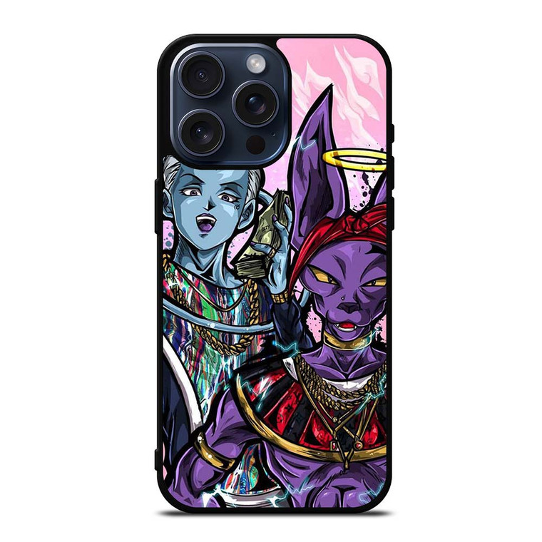 DRAGON BALL SUPER WHIS AND BEERUS STYLE iPhone 15 Pro Max Case