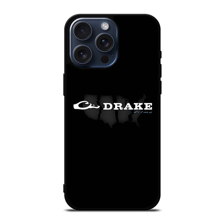 DRAKE WATERFOWL BLACK LOGO iPhone 15 Pro Max Case