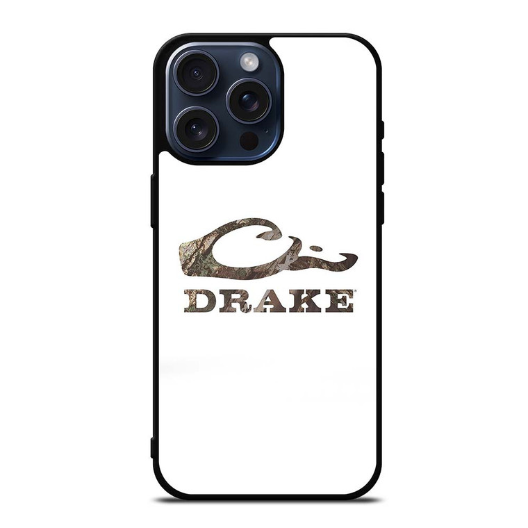 DRAKE WATERFOWL WHITE LOGO iPhone 15 Pro Max Case