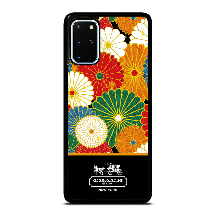 COACH NEW YORK COLORFUL FLORAL LOGO Samsung Galaxy S20 Plus Case