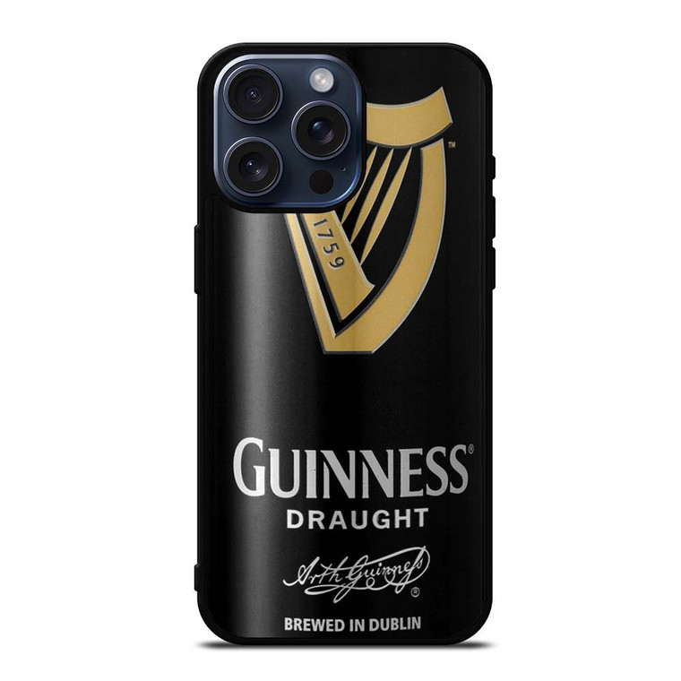 GUINNESS DRAUGHT BREWED IN DUBLIN iPhone 15 Pro Max Case