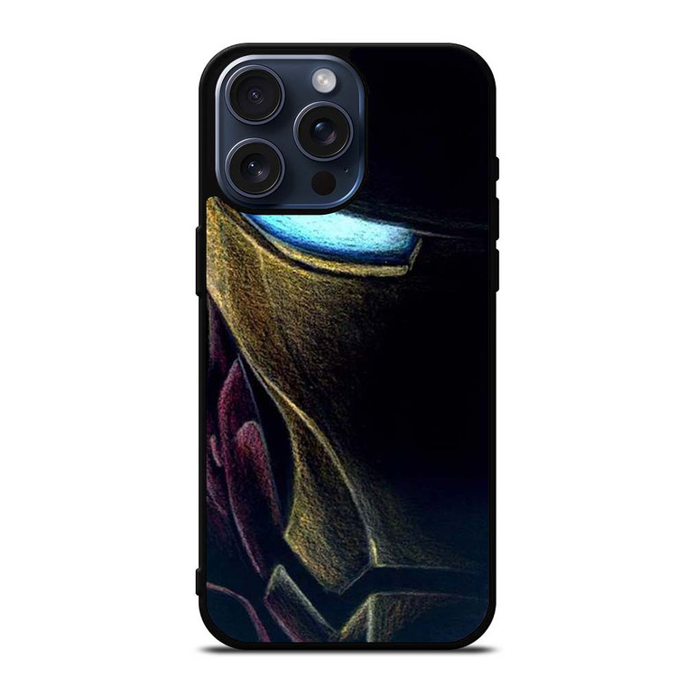 IRONE MAN AVENGERS FACE ART iPhone 15 Pro Max Case