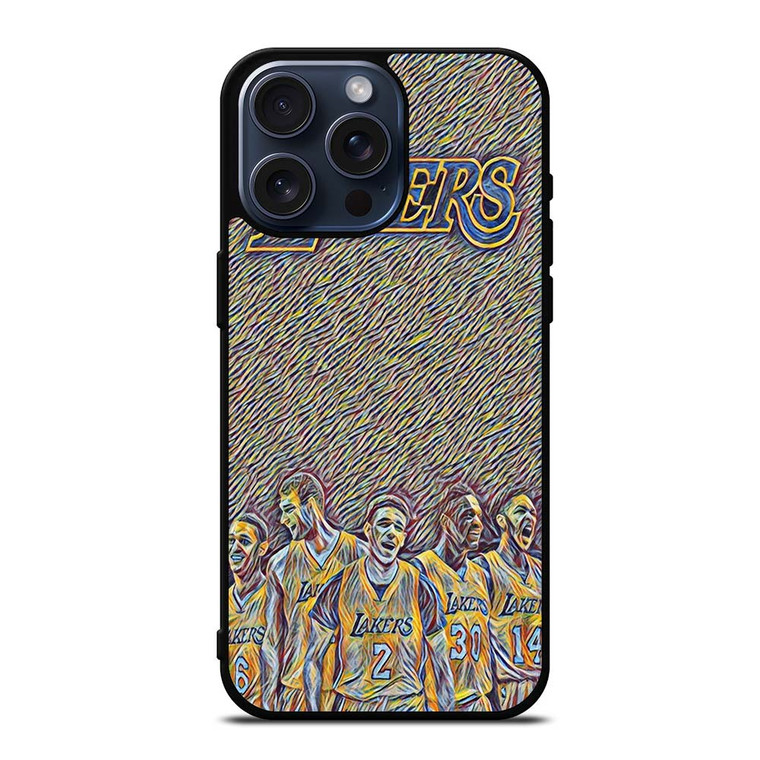 LA LAKERS ART iPhone 15 Pro Max Case