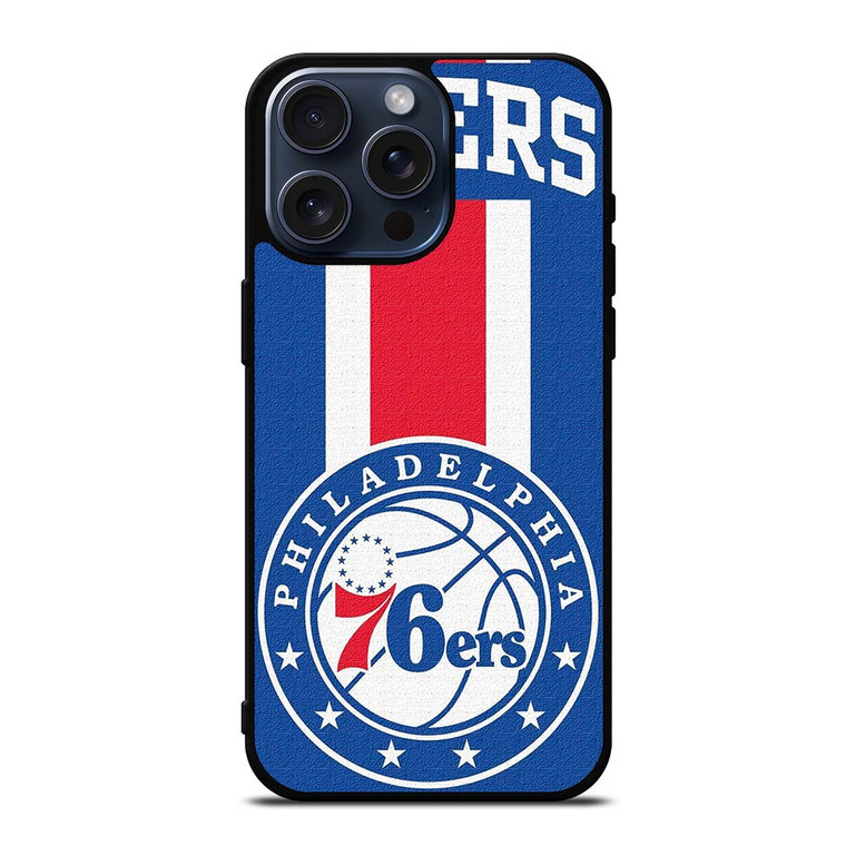 PHILADELPHIA 76ERS SIXERS LOGO iPhone 15 Pro Max Case