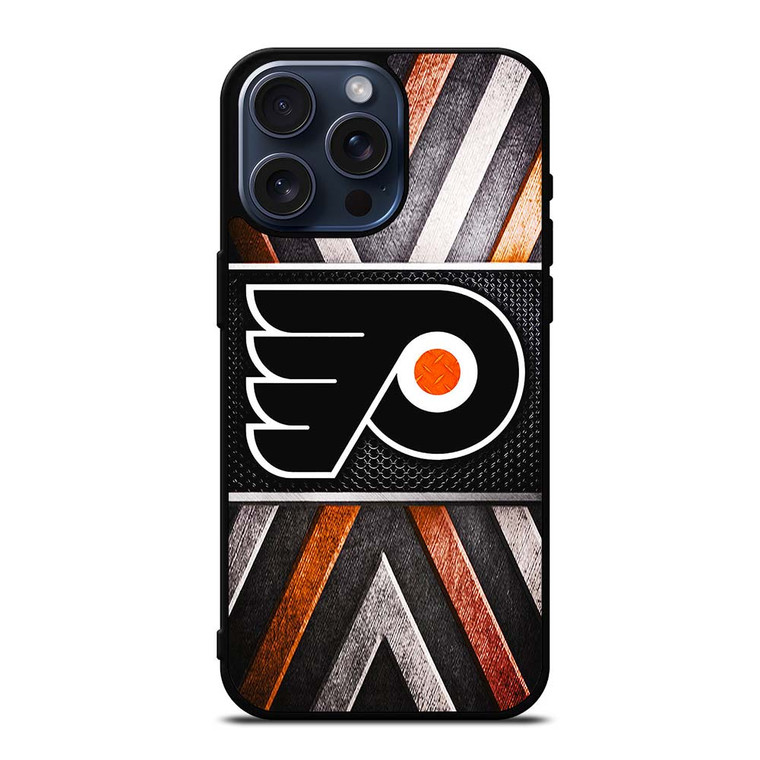 PHILADELPIA FLYERS METAL LOGO iPhone 15 Pro Max Case