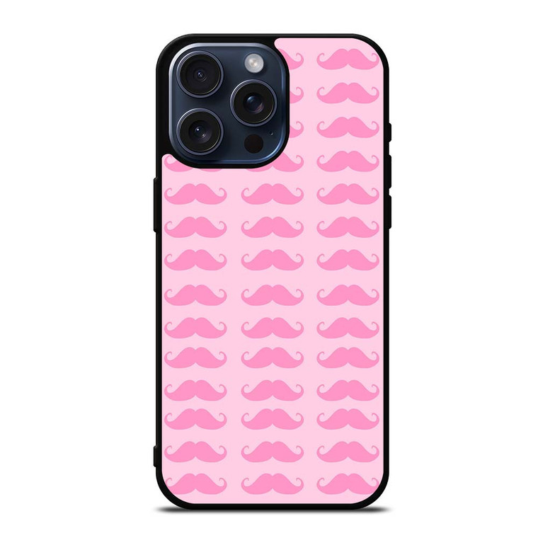 PINK MOUSTACHE iPhone 15 Pro Max Case