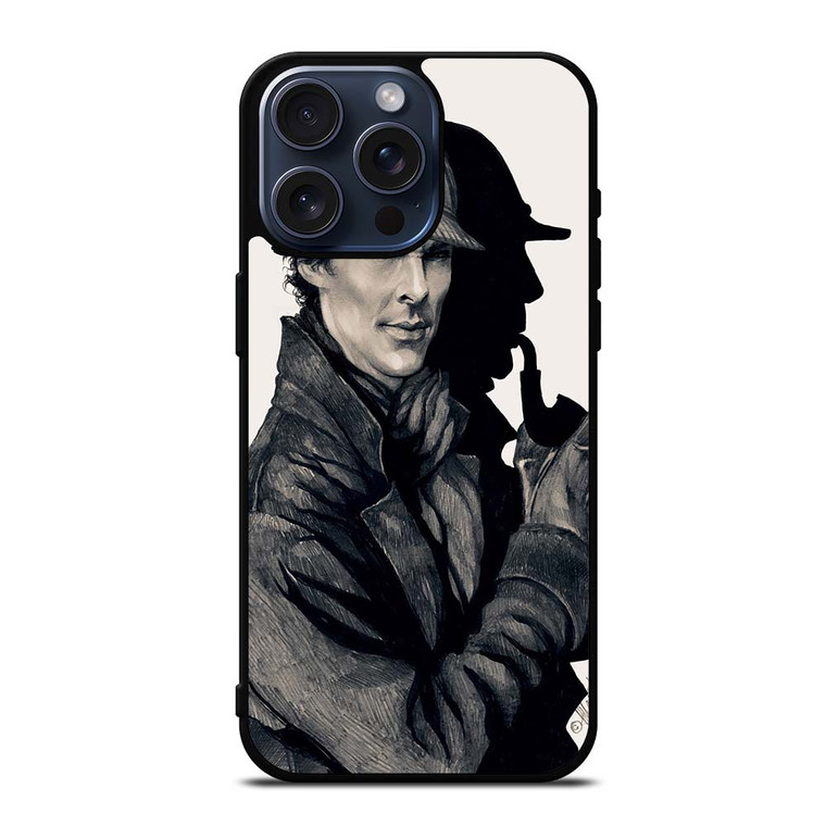 SHERLOCK HOLMES ART iPhone 15 Pro Max Case
