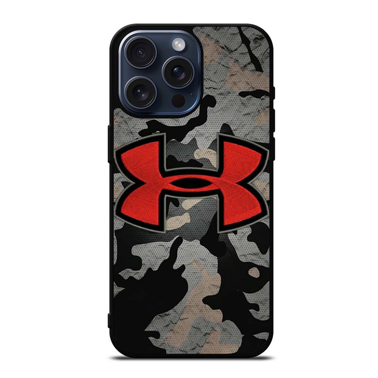 UNDER ARMOUR LOGO RED CAMO iPhone 15 Pro Max Case