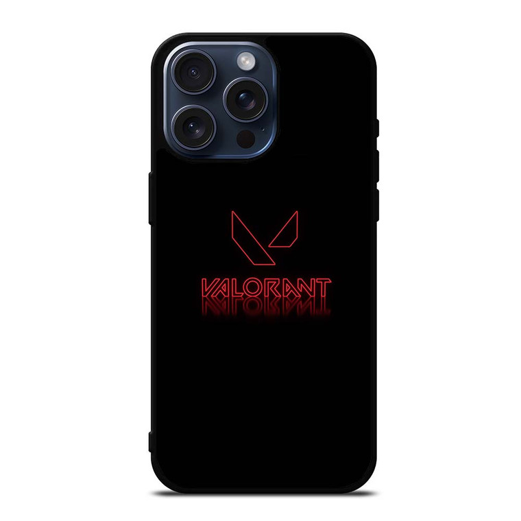 VALORANT GLOWING LOGO iPhone 15 Pro Max Case