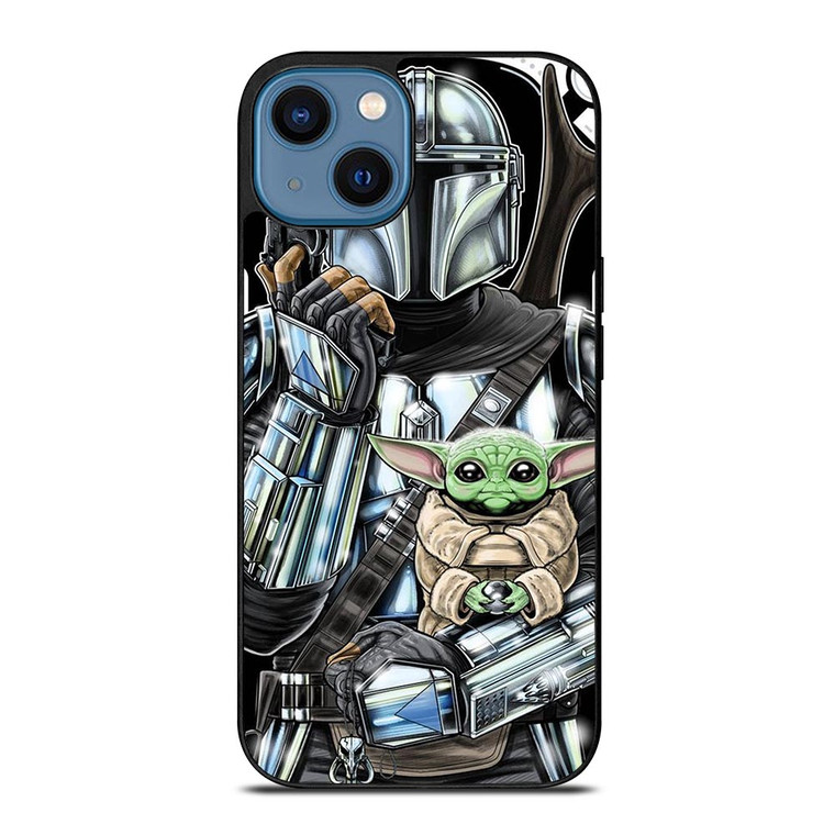 BABY YODA GROGU MANDALORIAN STAR WARS.jpg iPhone 14 Case