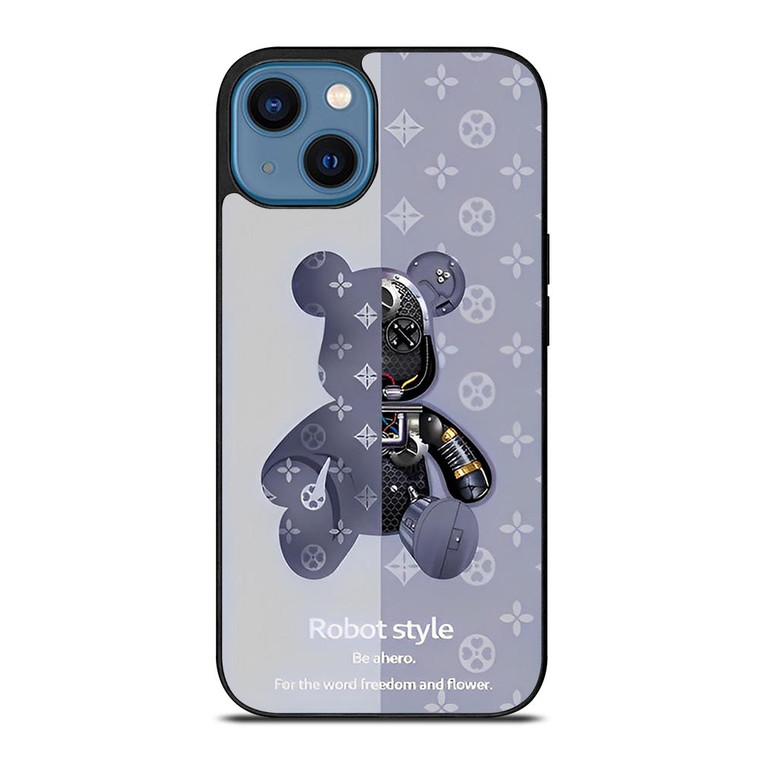 BEAR BRICK KAWS ROBOT STYLE.jpg iPhone 14 Case