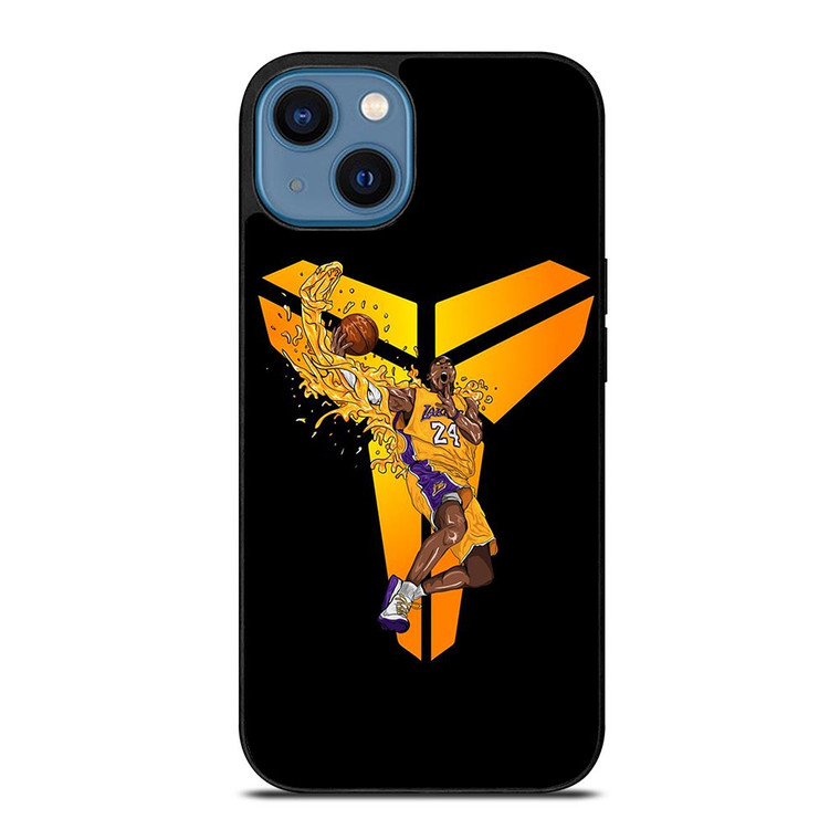 BLACK MAMBA LOGO KOBE BRYANT 24 LA LAKERS.jpg iPhone 14 Case