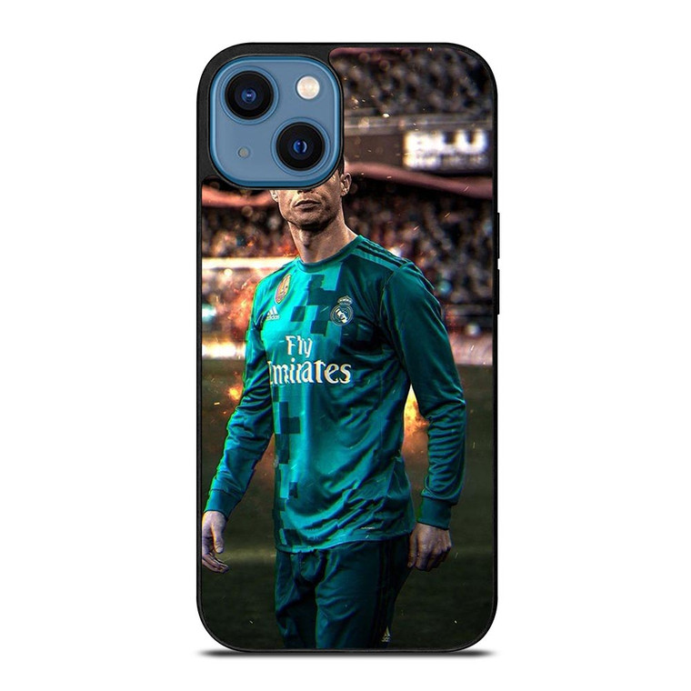 CRISTIANO RONALDO REAL MADRID ART.jpg iPhone 14 Case