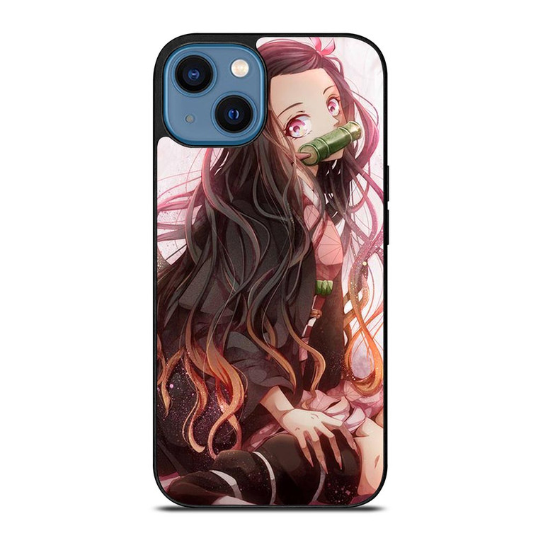 DEMON SLAYER NEZUKO KAMADO MANGA ANIME.jpg iPhone 14 Case