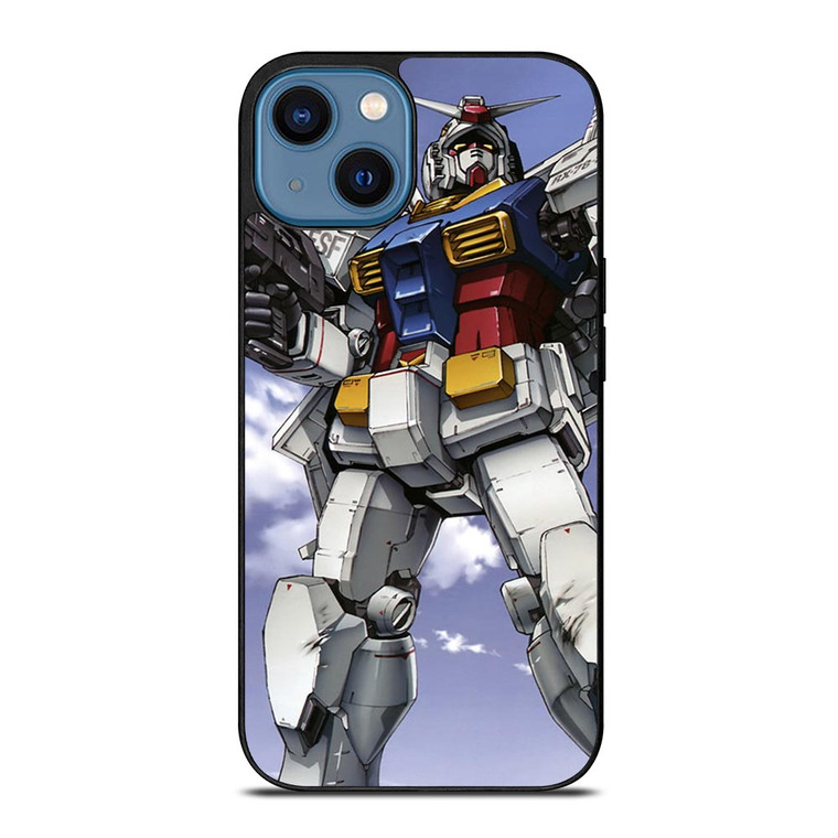GUNDAM MOBILE SUIT CARTOON.jpg iPhone 14 Case