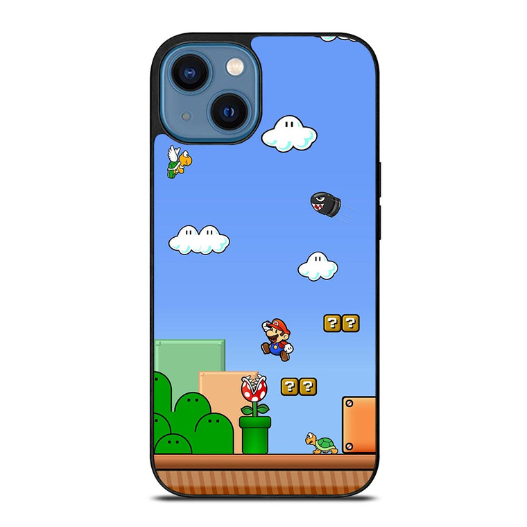 MARIO BROS GAME NEW.jpg iPhone 14 Case