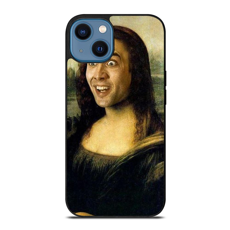 NICOLAS CAGE MONALISA 2.jpg iPhone 14 Case