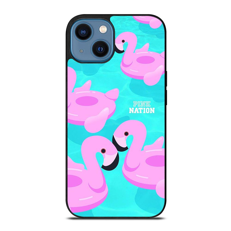 PINK NATION VICTORIA'S SECRET LOGO FLAMENGOS.jpg iPhone 14 Case