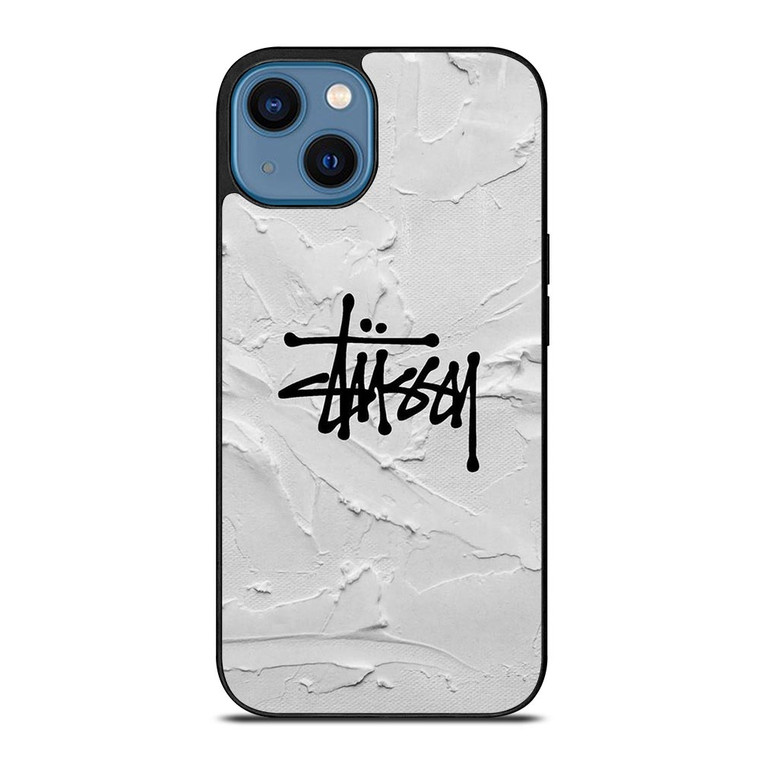 STUSSY LOGO ICON WHITE.jpg iPhone 14 Case