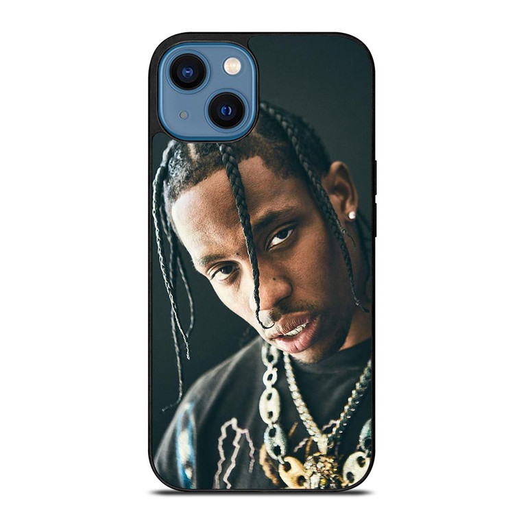 TRAVIS SCOTT RAPPER FACE.jpg iPhone 14 Case