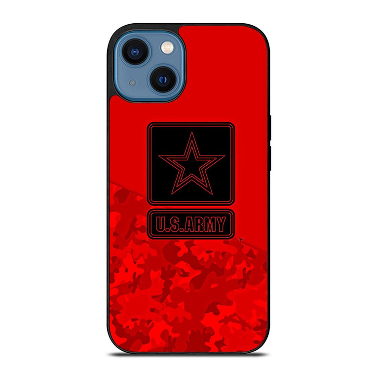 US ARMY LOGO RED.jpg iPhone 14 Case