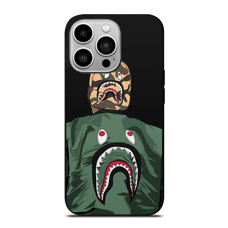 BLAISE TRAVIS HOODIE BAPE SHARK iPhone 14 Pro Case