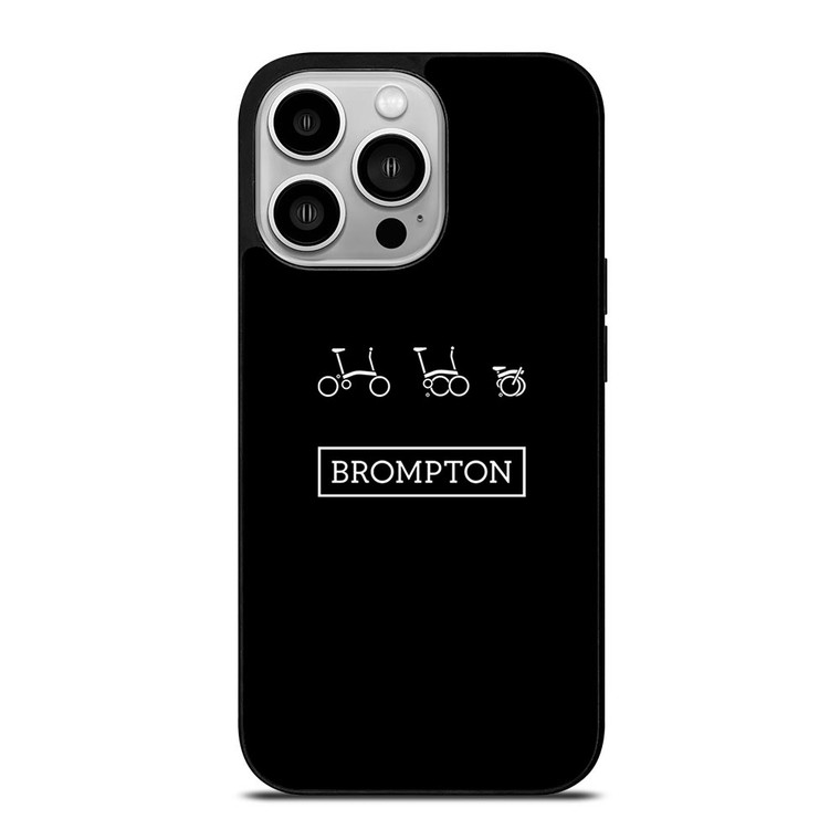 BROMPTON FOLDED BIKE LOGO iPhone 14 Pro Case